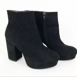 Black Platform Ankle Boots Mossimo Vegan